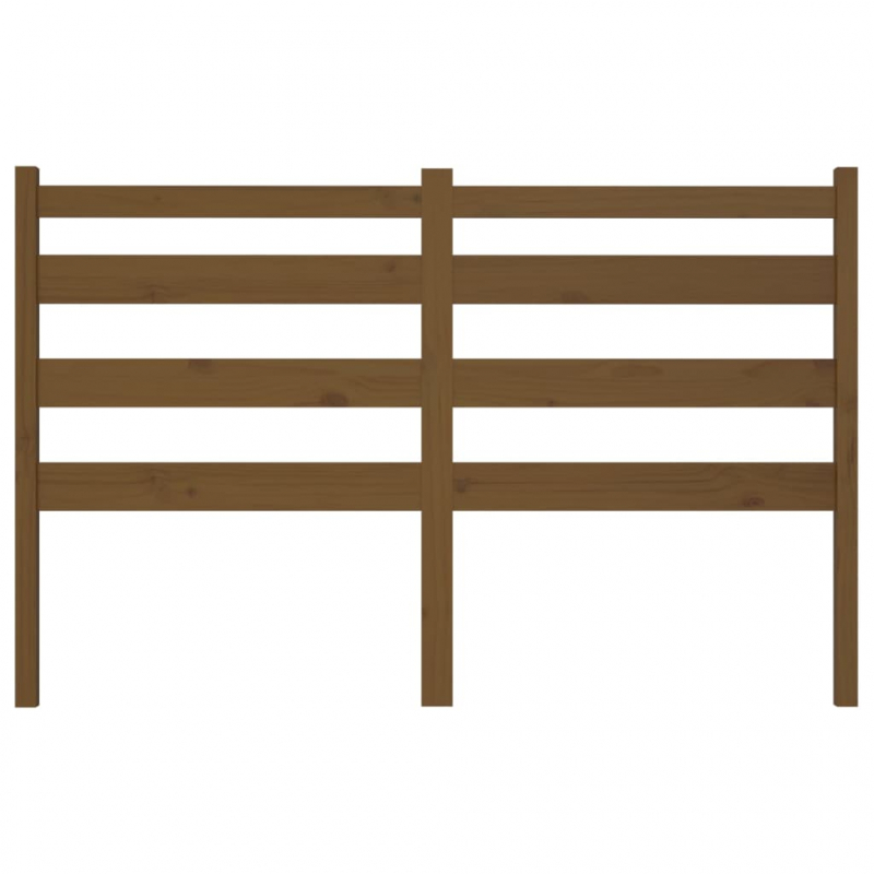 Kopfteil Honigbraun 141x4x100 cm Massivholz Kiefer