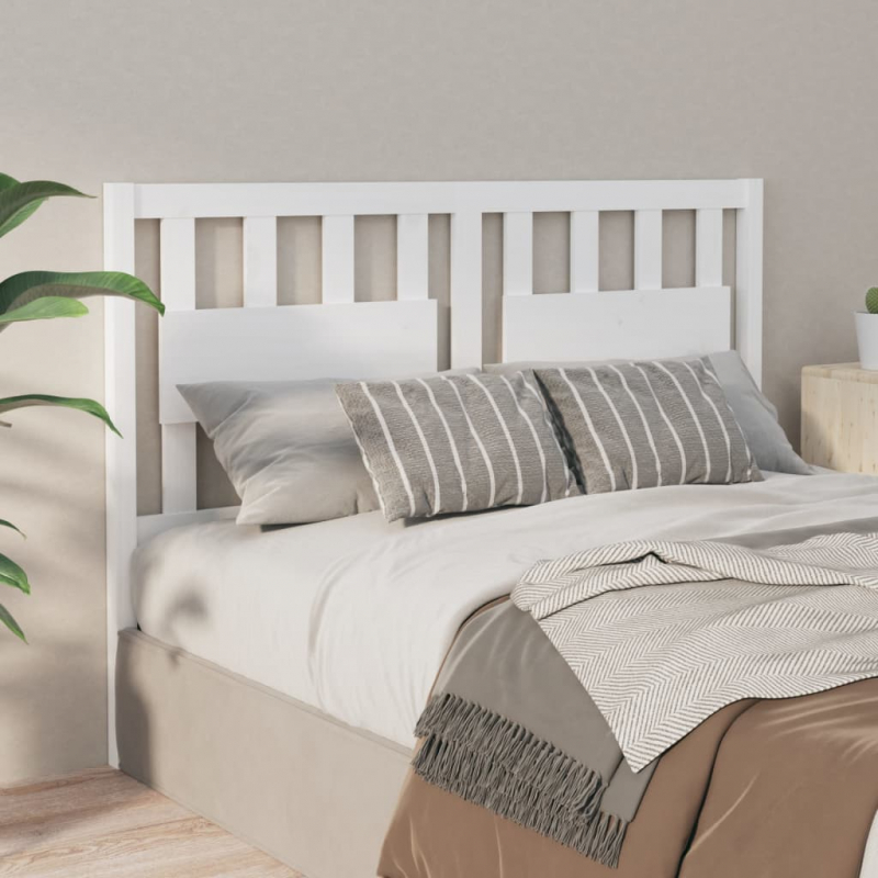 Kopfteil Weiß 140,5x4x100 cm Massivholz Kiefer