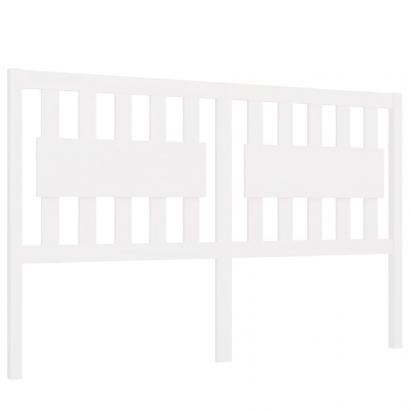 Kopfteil Weiß 155,5x4x100 cm Massivholz Kiefer