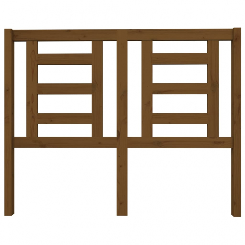 Kopfteil Honigbraun 126x4x100 cm Massivholz Kiefer