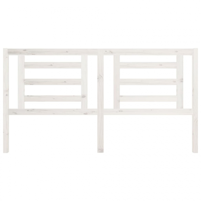 Kopfteil Weiß 186x4x100 cm Massivholz Kiefer