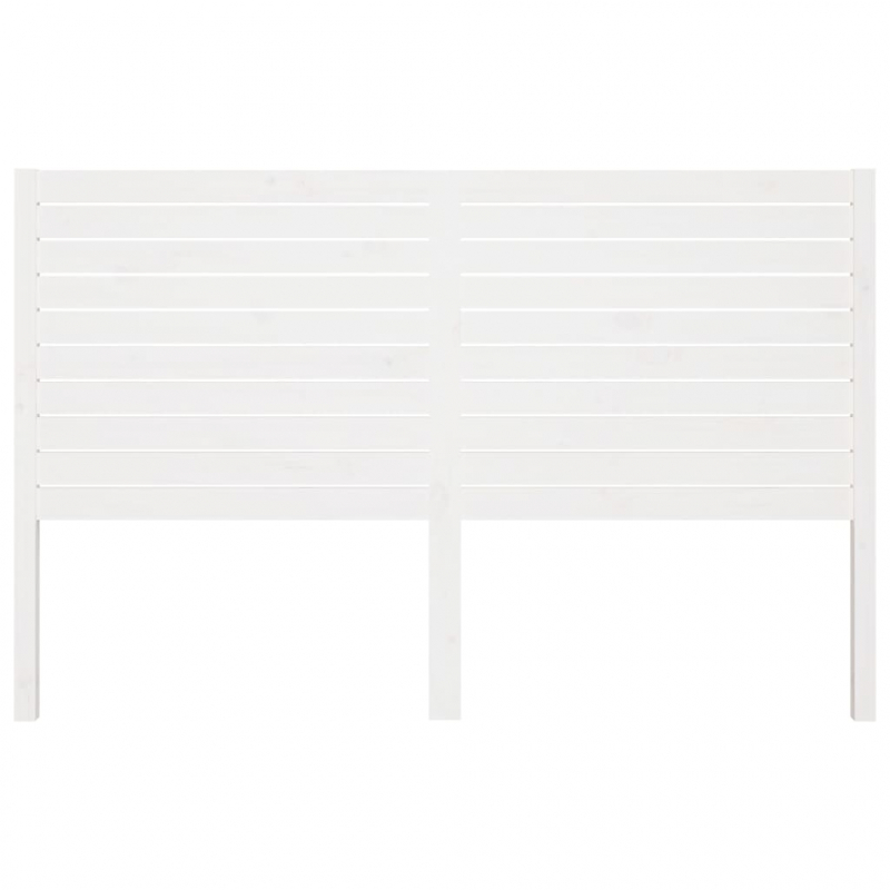 Kopfteil Weiß 126x4x100 cm Massivholz Kiefer