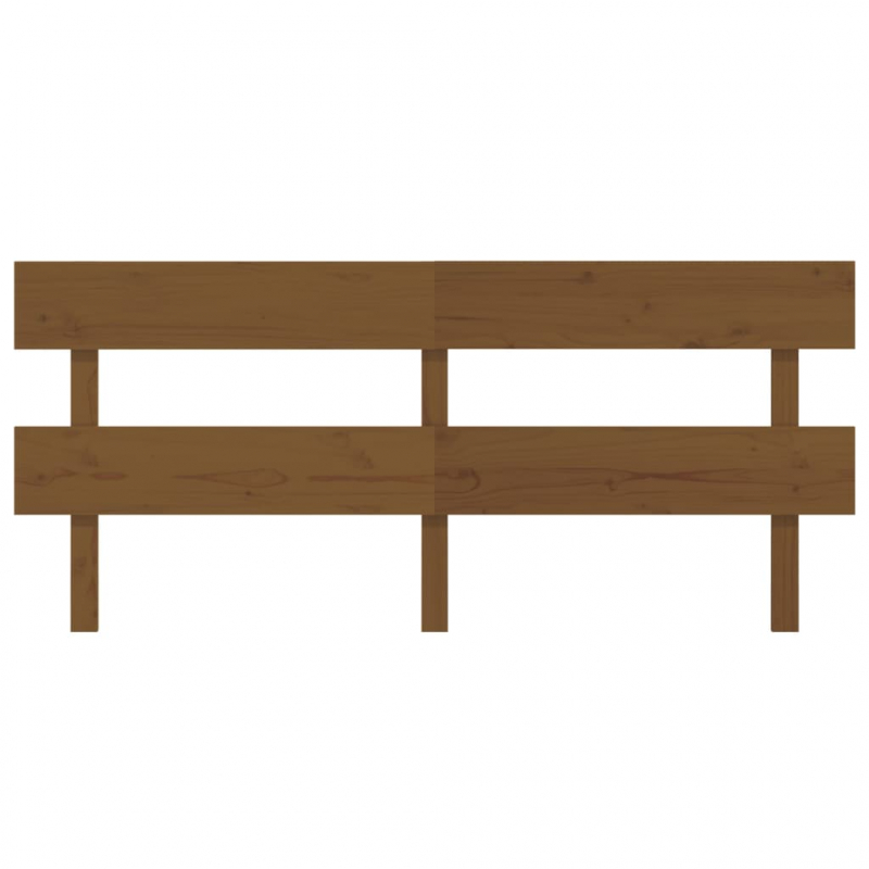 Kopfteil Honigbraun 184x3x81 cm Massivholz Kiefer