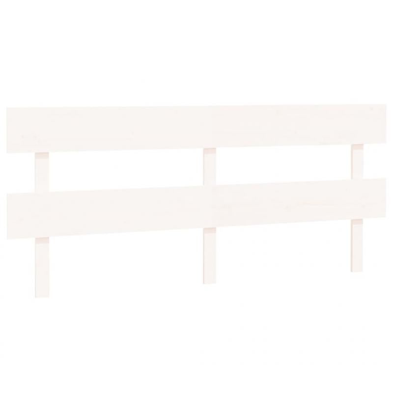 Kopfteil Weiß 204x3x81 cm Massivholz Kiefer