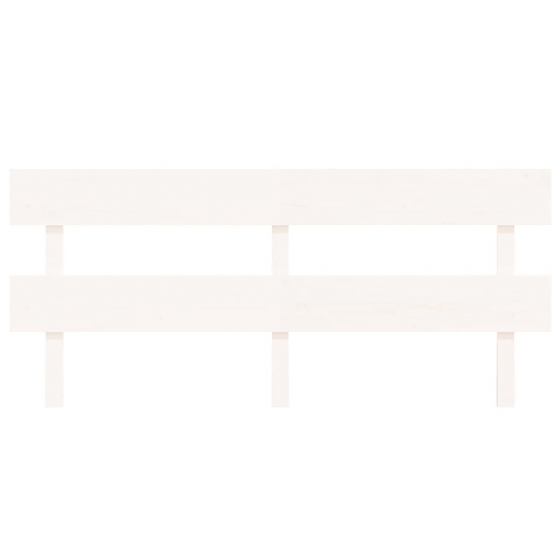 Kopfteil Weiß 204x3x81 cm Massivholz Kiefer