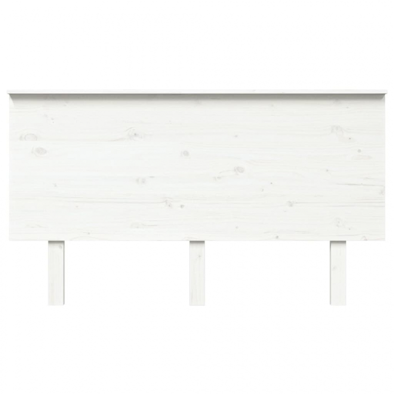 Kopfteil Weiß 144x6x82,5 cm Massivholz Kiefer