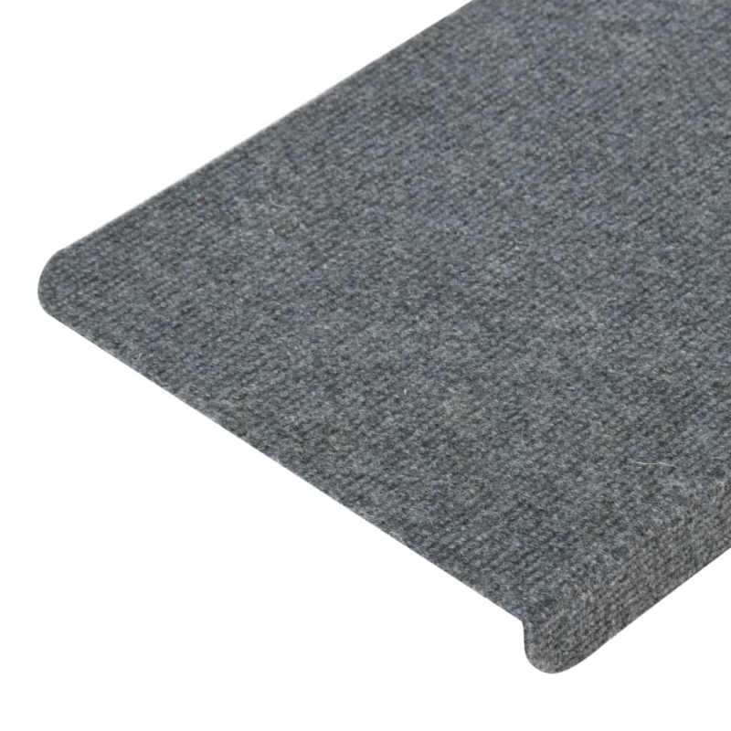 Stufenmatten Selbstklebend 15 Stk. 65x24,5x3,5 cm Grau