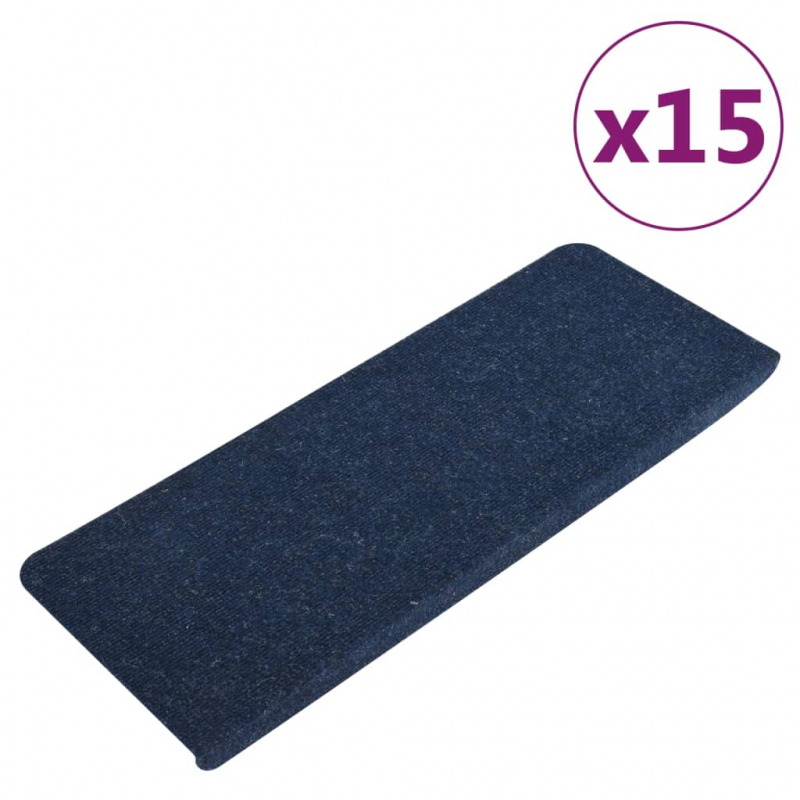 Stufenmatten Selbstklebend 15 Stk. 65x24,5x3,5 cm Blau