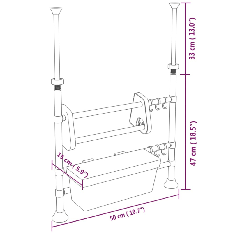 Küchenorganisator Verstellbar Aluminium