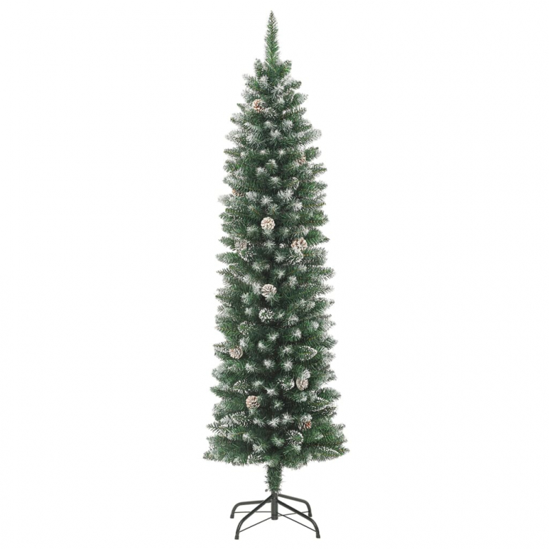 Künstlicher Weihnachtsbaum mit Ständer Schlank 150 cm PVC
