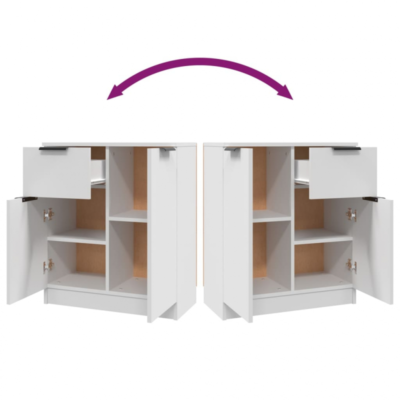 Sideboard Weiß 60x30x70 cm Holzwerkstoff