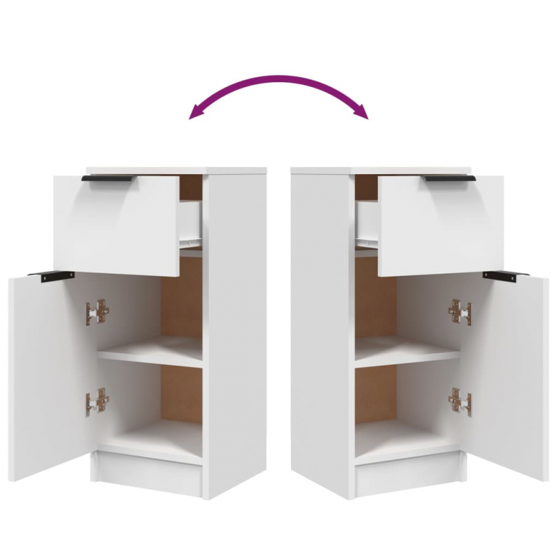 Sideboard Weiß 30x30x70 cm Holzwerkstoff