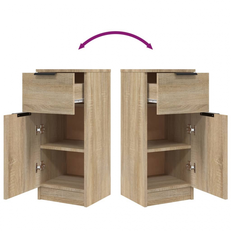 Sideboard Sonoma-Eiche 30x30x70 cm Holzwerkstoff