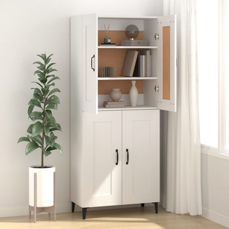 Sideboard Weiß 69,5x34x90 cm Holzwerkstoff