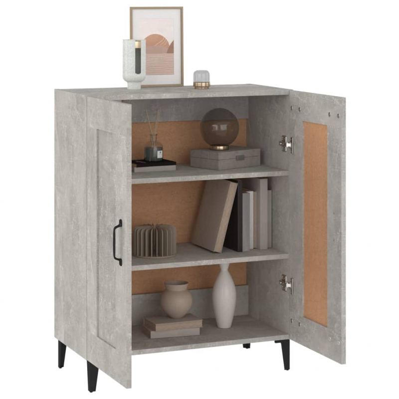 Sideboard Betongrau 69,5x34x90 cm Holzwerkstoff