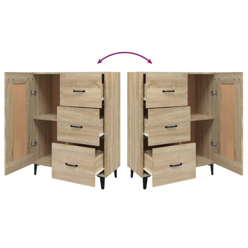 Sideboard Sonoma-Eiche 69,5x34x90 cm Holzwerkstoff