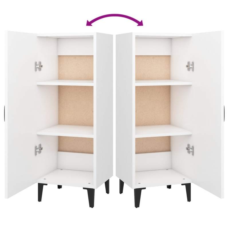 Sideboard Weiß 34,5x34x90 cm Holzwerkstoff