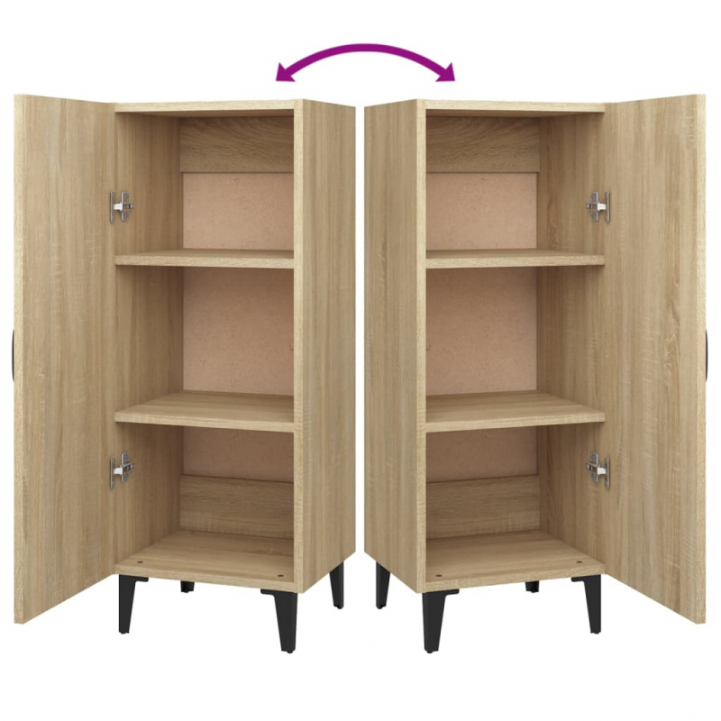 Sideboard Sonoma-Eiche 34,5x34x90 cm Holzwerkstoff