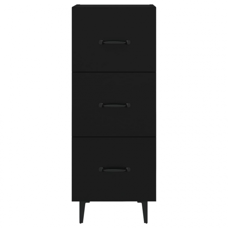 Sideboard Schwarz 34,5x34x90 cm Holzwerkstoff