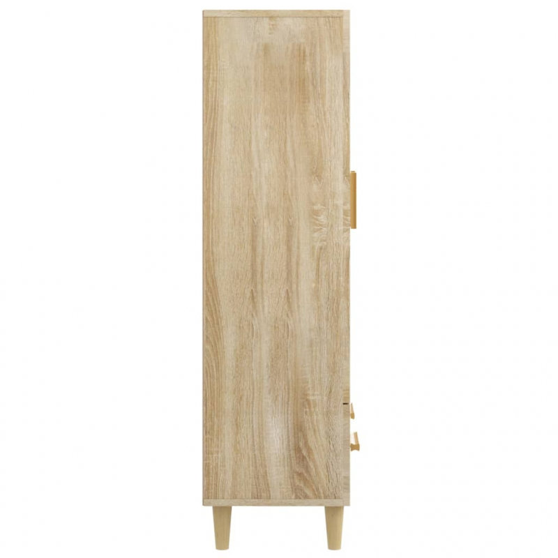 Highboard Sonoma-Eiche 70x31x115 cm Holzwerkstoff