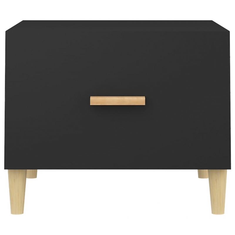 Couchtische 2 Stk. Schwarz 50x50x40 cm Holzwerkstoff