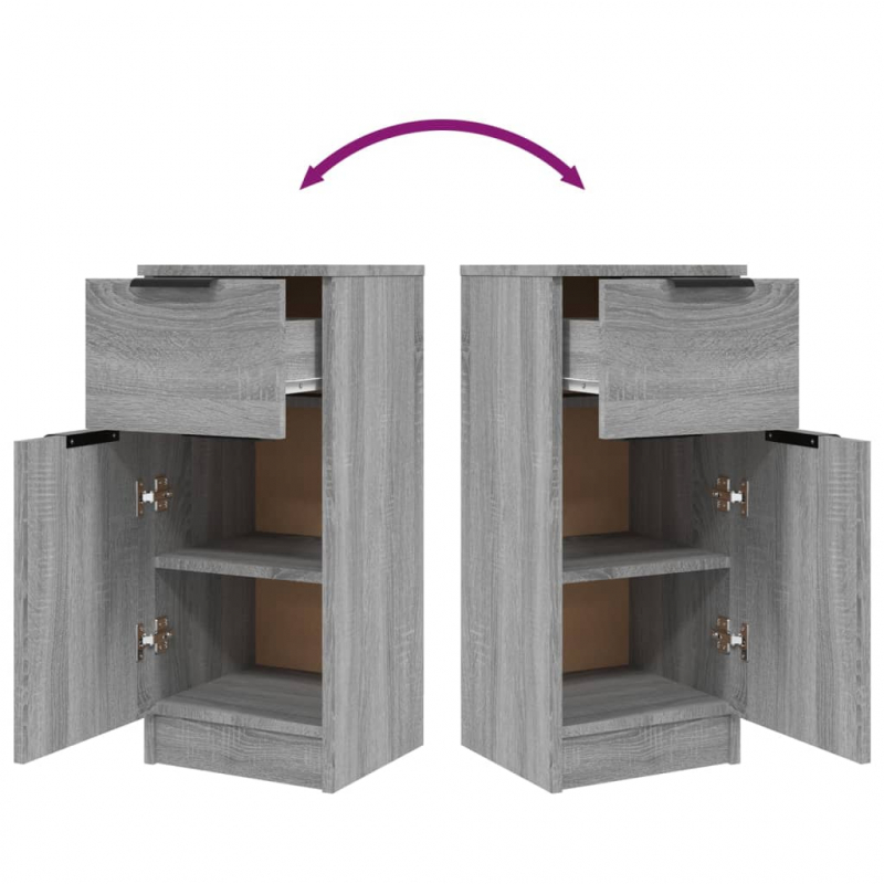 Sideboard Grau Sonoma 30x30x70 cm Holzwerkstoff