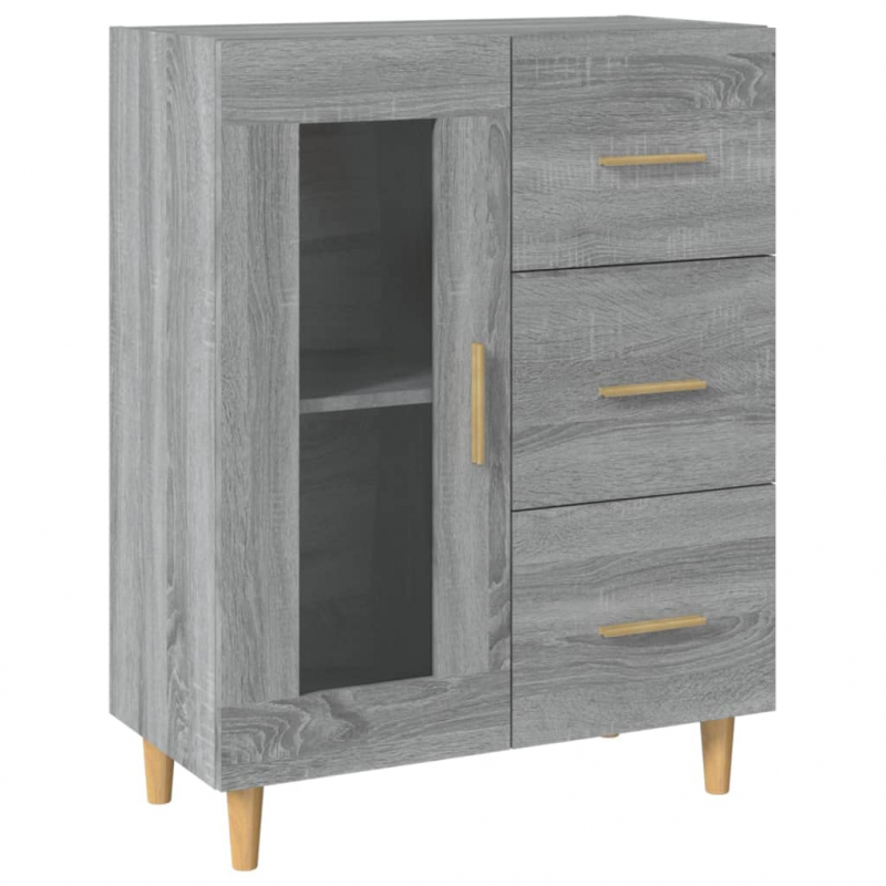 Sideboard Grau Sonoma 69,5x34x90 cm Holzwerkstoff