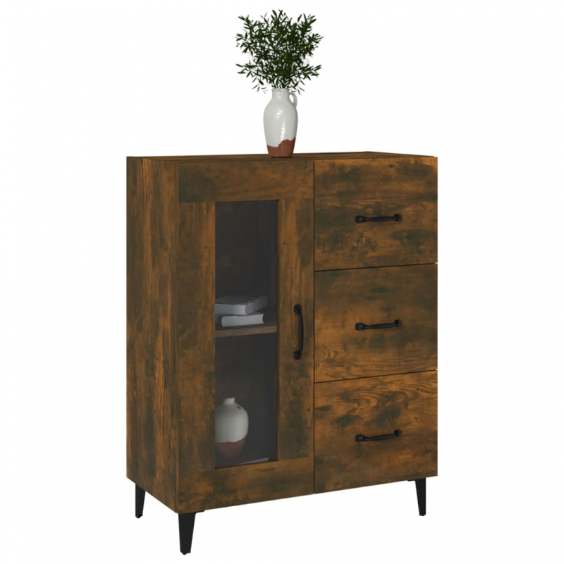 Sideboard Räuchereiche 69,5x34x90 cm Holzwerkstoff