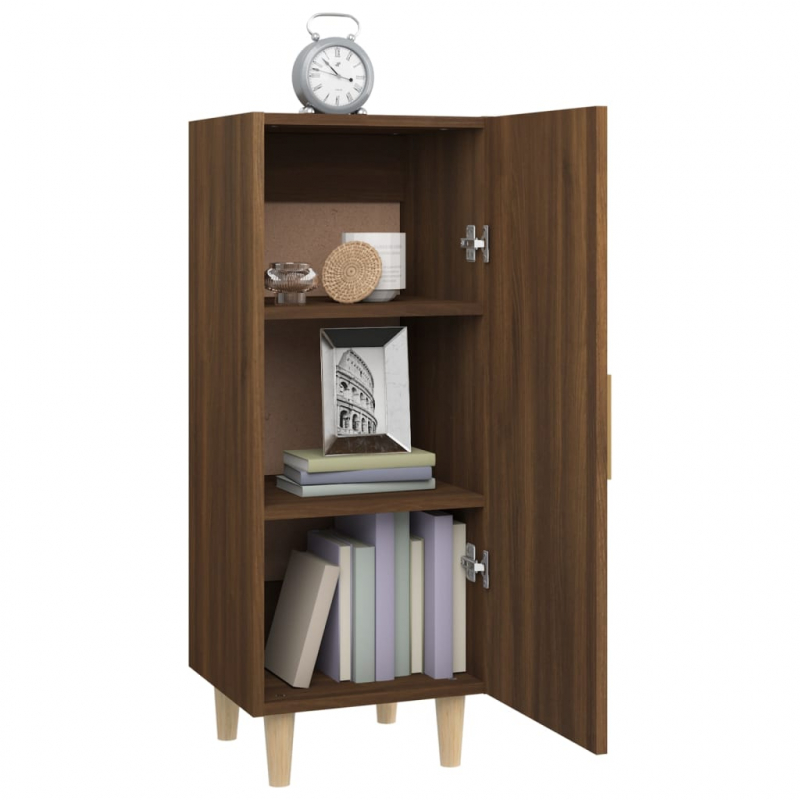 Sideboard Braun Eichen-Optik 34,5x34x90 cm Holzwerkstoff