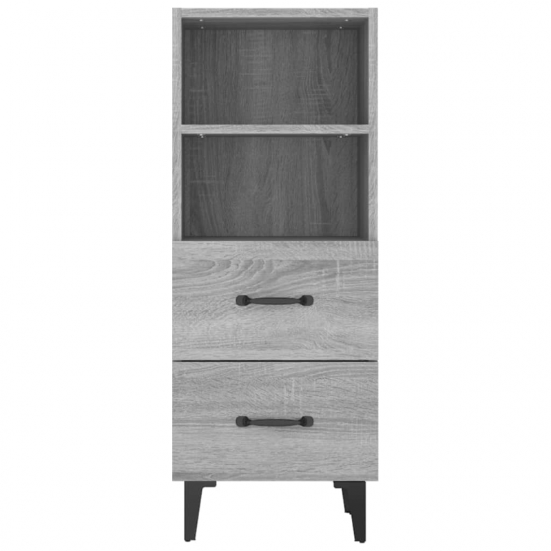 Sideboard Grau Sonoma 34,5x34x90 cm Holzwerkstoff