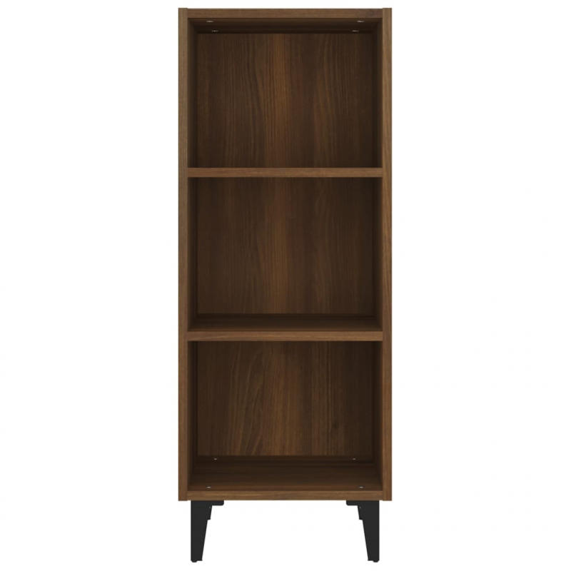 Sideboard Braun Eichen-Optik 34,5x32,5x90 cm Holzwerkstoff