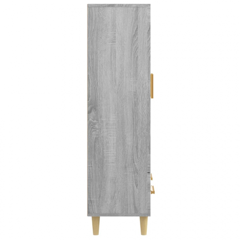 Highboard Grau Sonoma 70x31x115 cm Holzwerkstoff