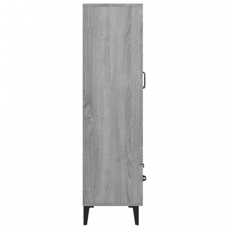 Highboard Grau Sonoma 70x31x115 cm Holzwerkstoff