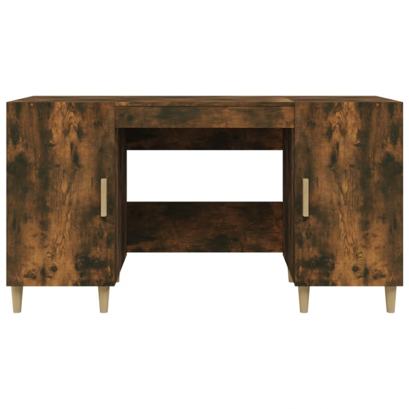 Schreibtisch Räuchereiche 140x50x75 cm Holzwerkstoff