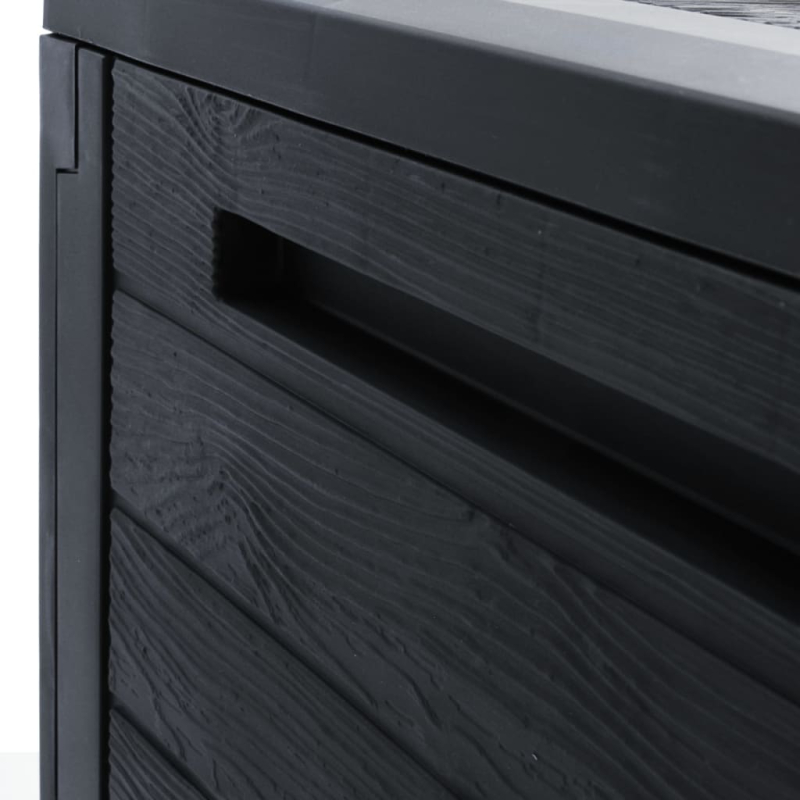 Gartentruhe Anthrazit 58,5x46x55 cm Polypropylen