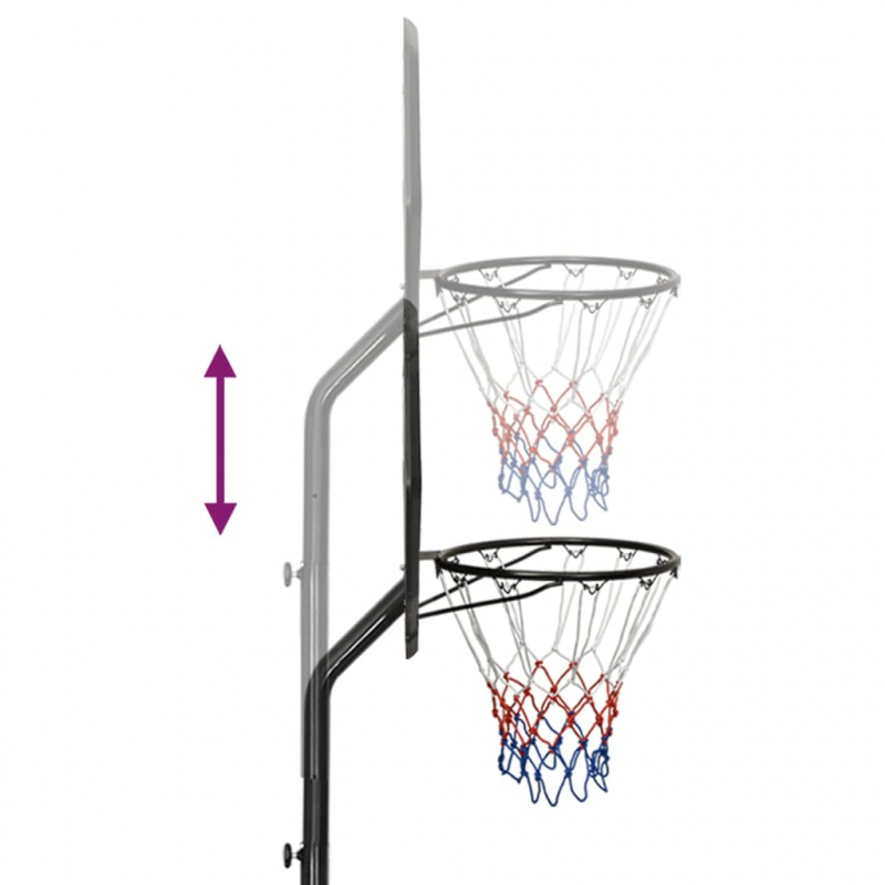 Basketballständer Schwarz 282-352 cm Polyethylen