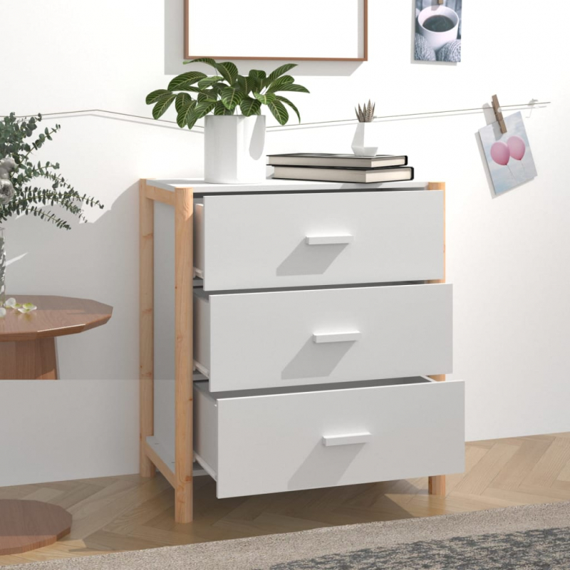 Sideboard Weiß 62x38x70 cm Holzwerkstoff