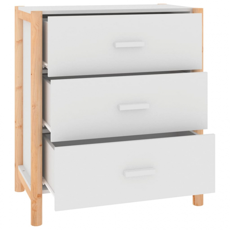 Sideboard Weiß 62x38x70 cm Holzwerkstoff