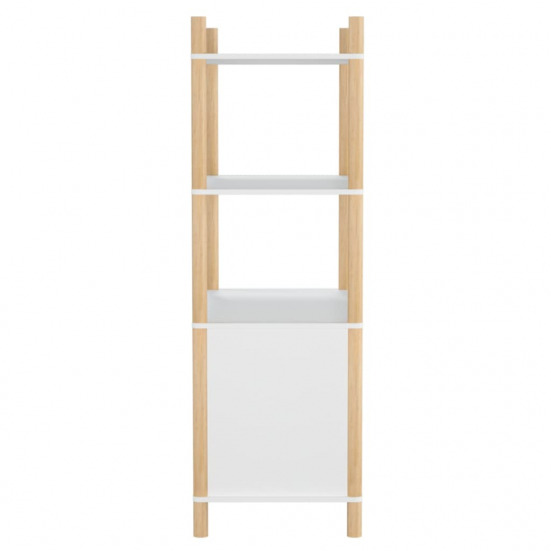 Highboard Weiß 80x40x121 cm Holzwerkstoff