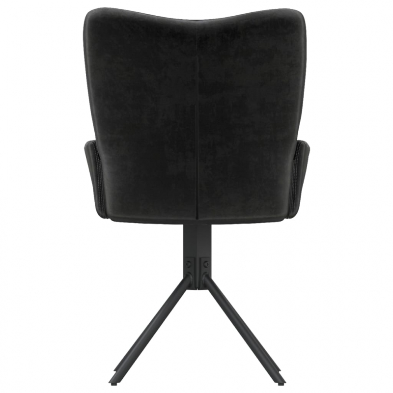 Esszimmerstühle 2 Stk. Drehbar Schwarz Samt