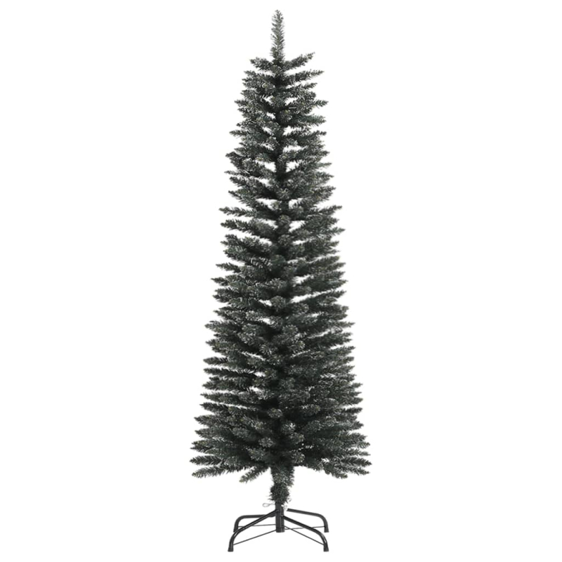 Künstlicher Weihnachtsbaum mit Ständer Schlank Grün 120 cm PVC