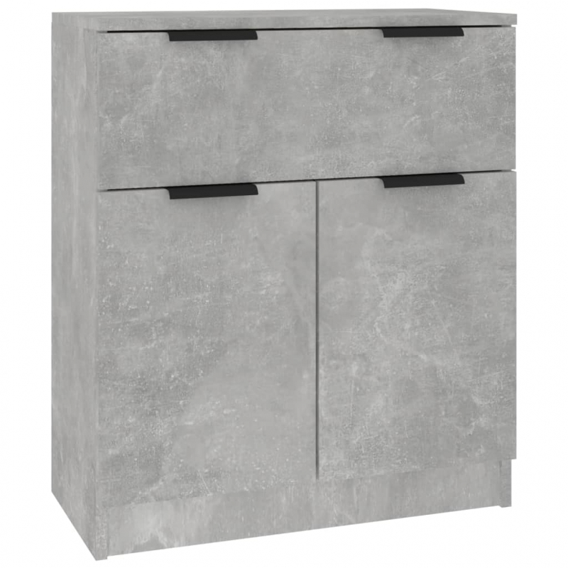 Sideboards 3 Stk. Betongrau Holzwerkstoff
