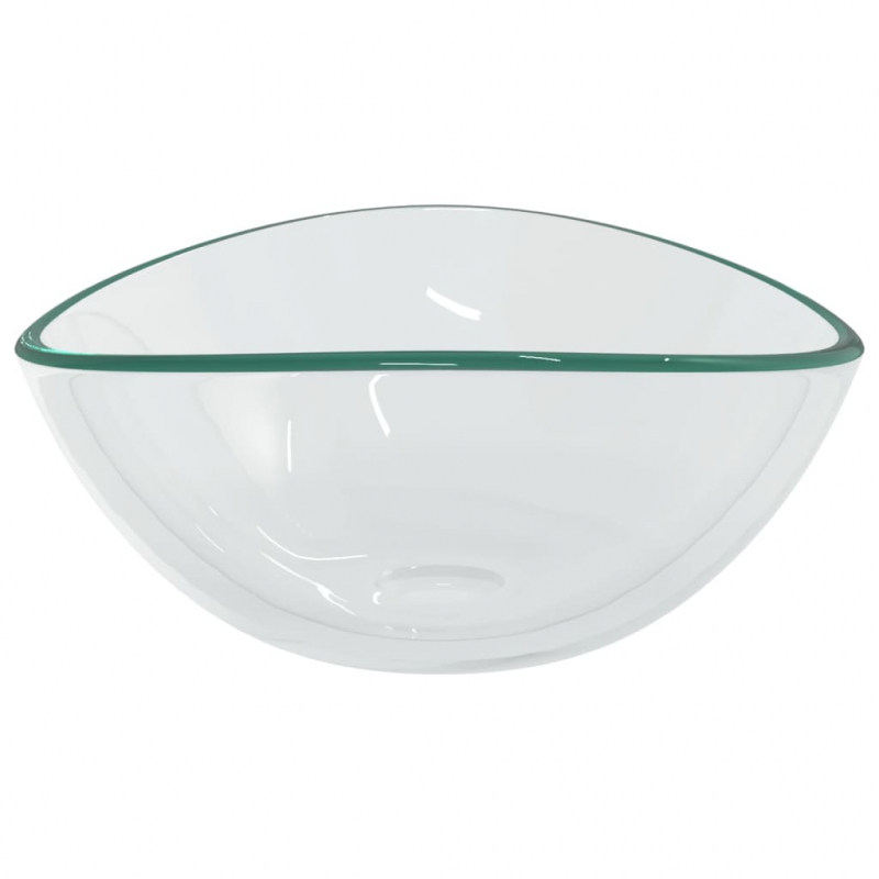 Waschbecken Hartglas 54,5x35x15,5 cm Transparent