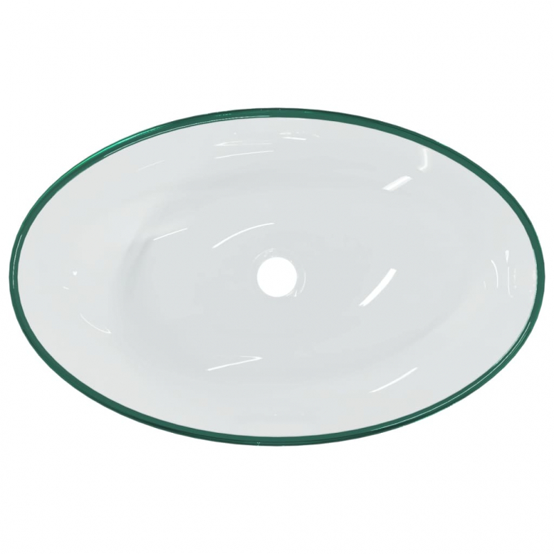 Waschbecken Hartglas 54,5x35x15,5 cm Transparent