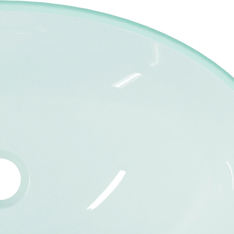 Waschbecken Hartglas 54,5x35x15,5 cm Matt