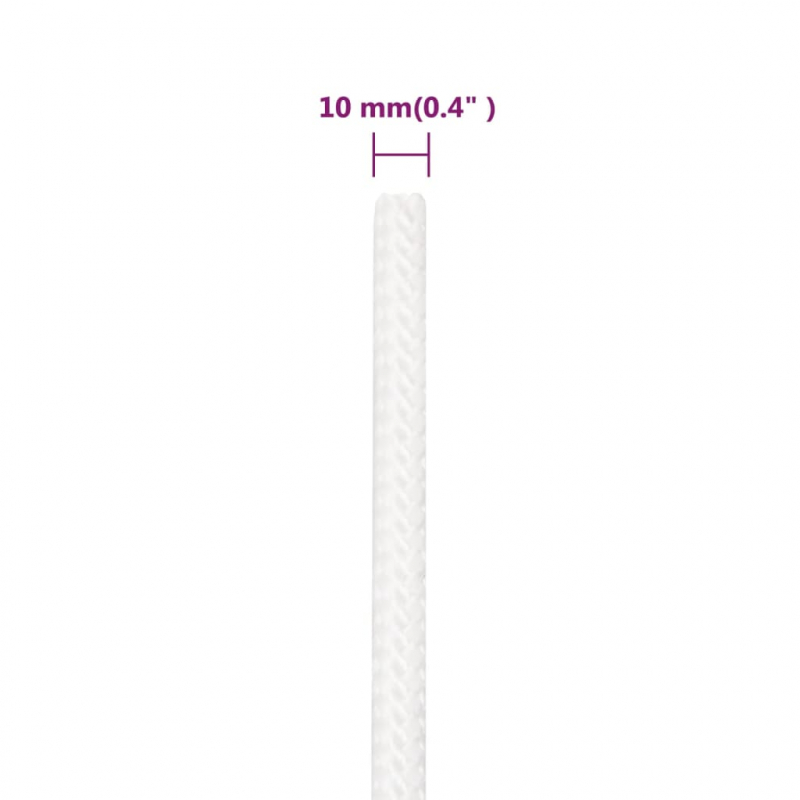 Bootsseil Weiß 10 mm 250 m Polypropylen