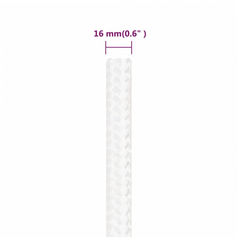 Bootsseil Weiß 16 mm 100 m Polypropylen