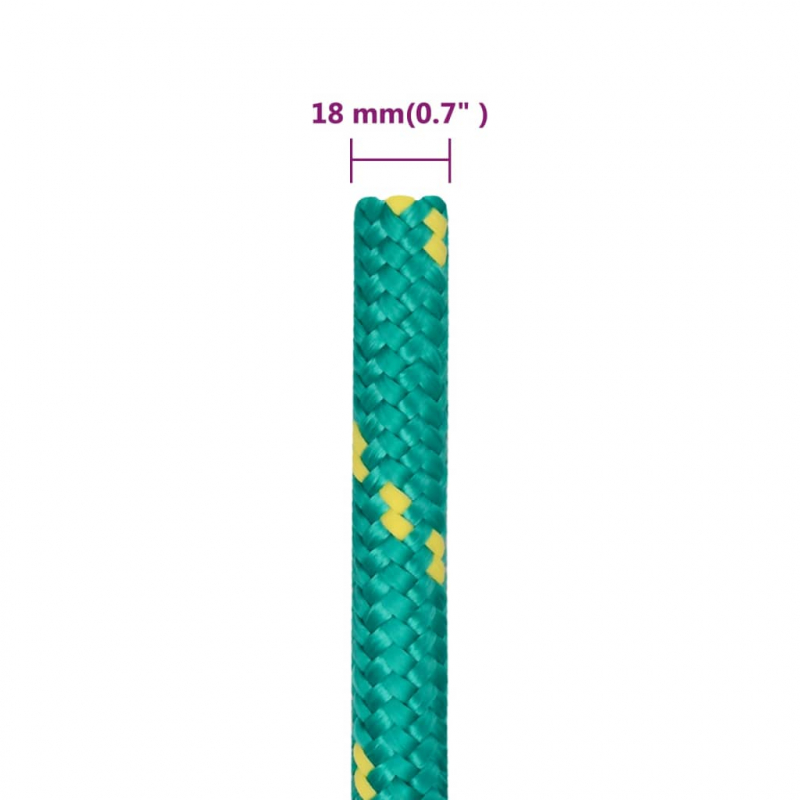 Bootsseil Grün 18 mm 50 m Polypropylen