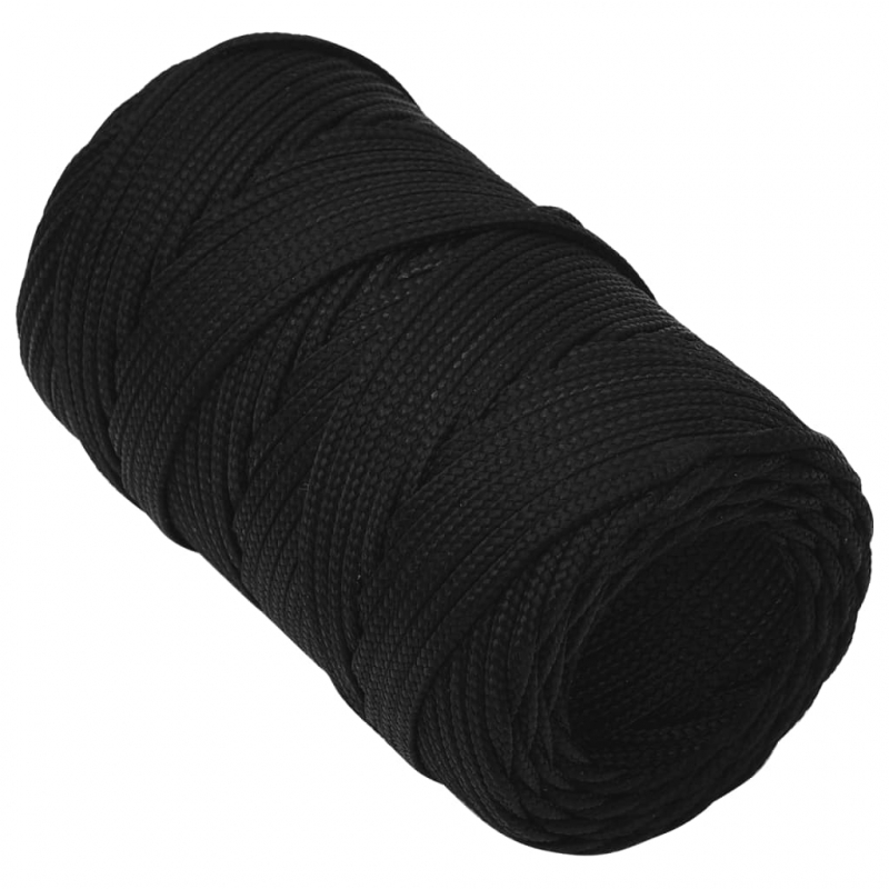 Arbeitsseil Schwarz 2 mm 25 m Polyester