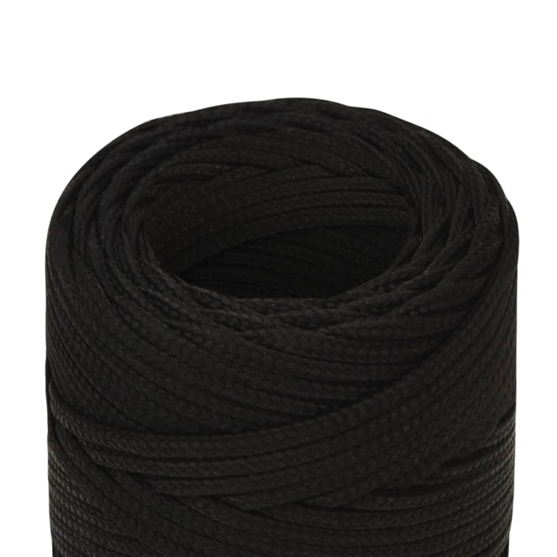 Arbeitsseil Schwarz 2 mm 250 m Polyester